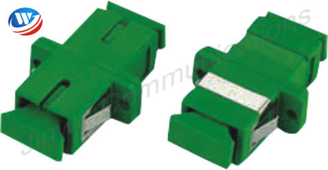 Sc συνδετήρων προσαρμοστών οπτικών ινών PVC Singlemode μονοκατευθυντικό σε πράσινο LC