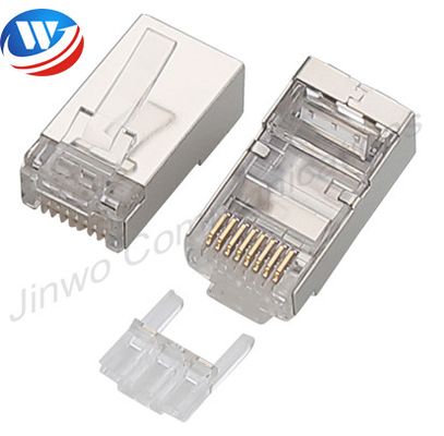 STP διαφανές αρσενικό μποτών βουλωμάτων βουλωμάτων Rj45 μορφωματικό στον αρσενικό συνδετήρα Ethernet